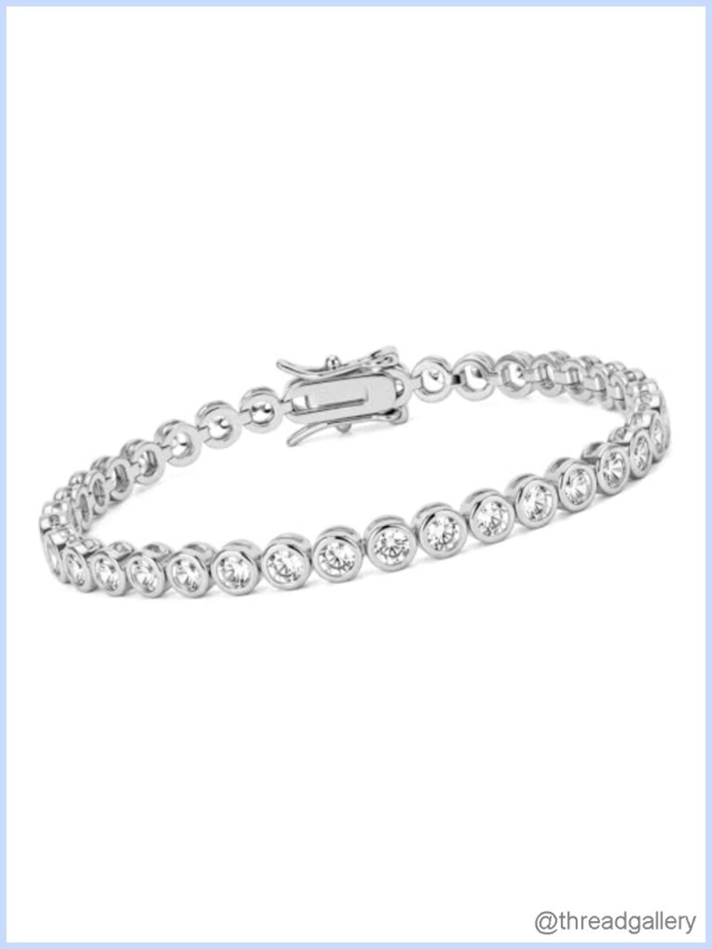 Tennis Bracelet 18K White Gold Plated Cubic Zirconia